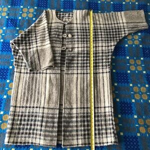 100% wool hand woven and hand made coat